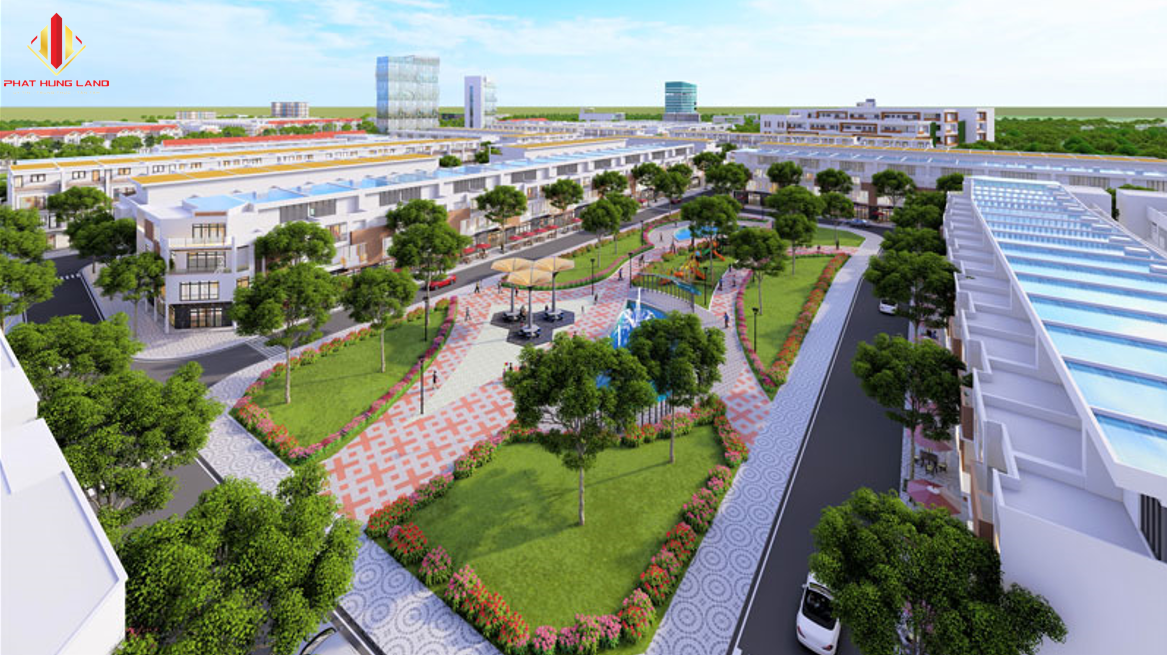 Phối cảnh Công viên KDC Tây Bàu Giang
