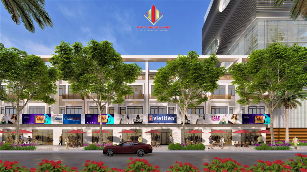 Phối cảnh nhà phố KDC Tây Bàu Giang