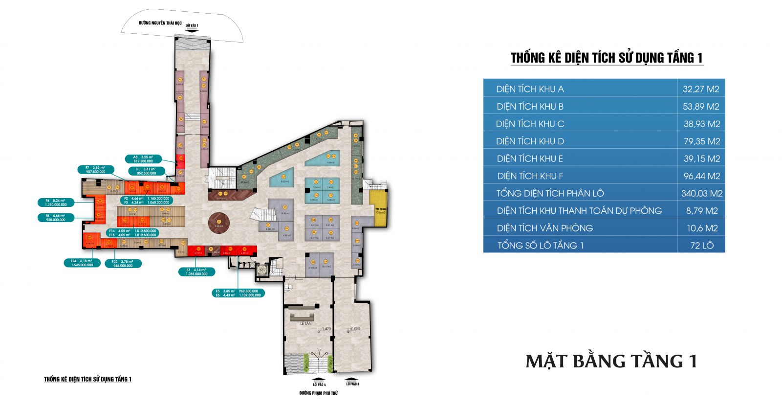 Mặt bằng tổng thể Han Sizang Square -phát hưng land